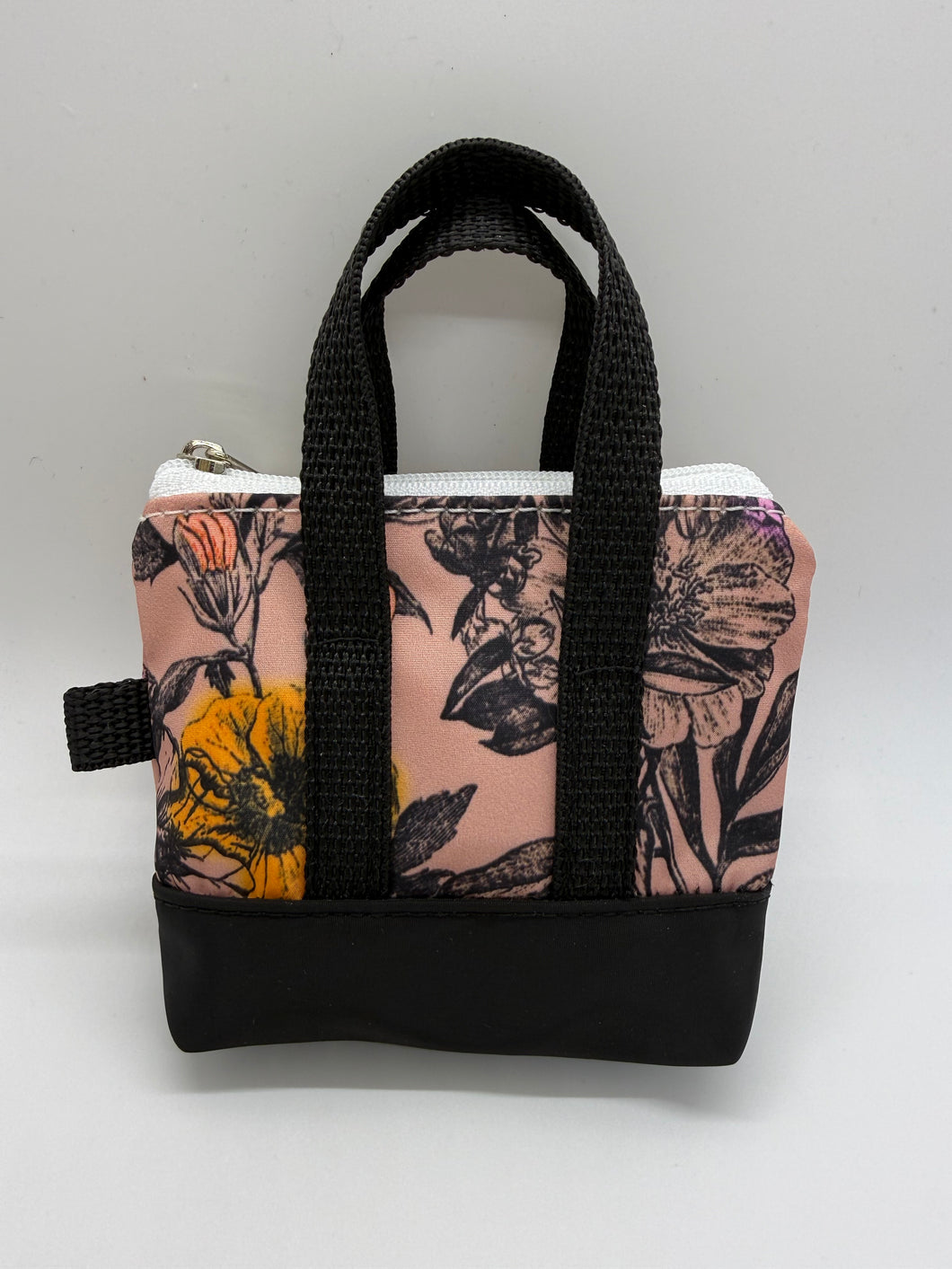 Teeny Tote Bag Charm PINK FLORAL