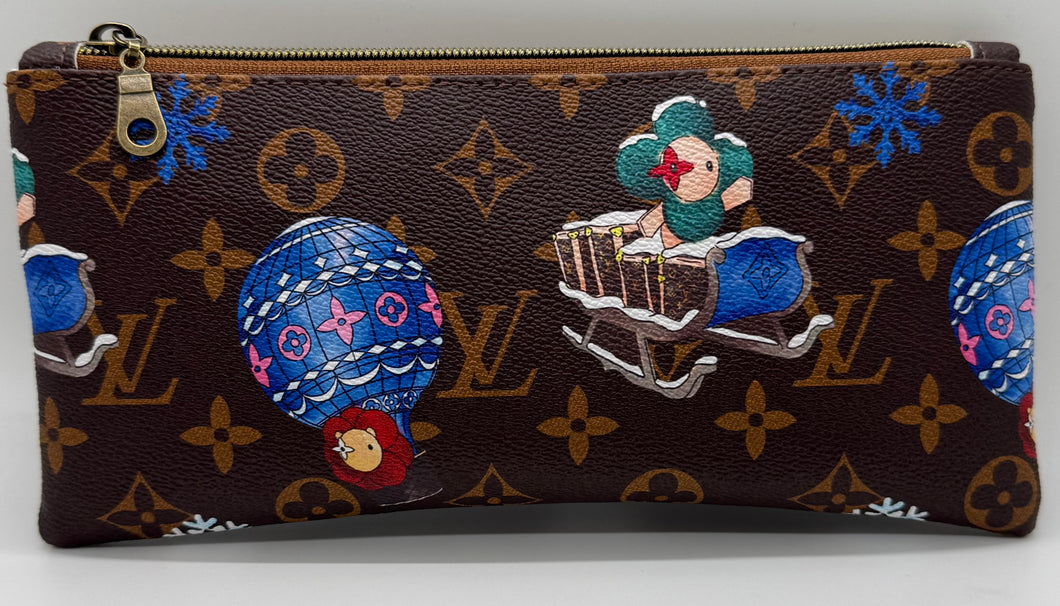 Zipper Pen Pouch Holiday/Winter Print