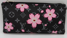 Load image into Gallery viewer, Zipper Pen Pouch Black Cherry Blossom
