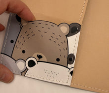 Load image into Gallery viewer, A6 Faux Leather Cover Bears
