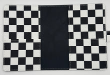 Load image into Gallery viewer, A6 Faux Leather Cover B&amp;W Check
