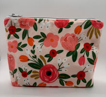 Load image into Gallery viewer, Velvet Floral Flat Bottom Pouch
