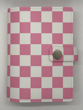 Load image into Gallery viewer, A6 Faux Leather Cover Pink Check
