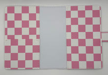 Load image into Gallery viewer, A6 Faux Leather Cover Pink Check
