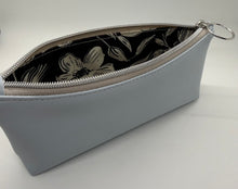 Load image into Gallery viewer, Ice Blue Luxe Flat Bottom Pen Pouch
