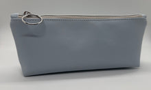 Load image into Gallery viewer, Ice Blue Luxe Flat Bottom Pen Pouch
