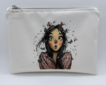 Load image into Gallery viewer, Butterfly Girl Medium Flat Pouch

