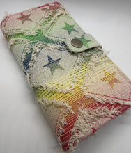 Load image into Gallery viewer, WEEKS Fringe Denim Rainbow Stars Cover
