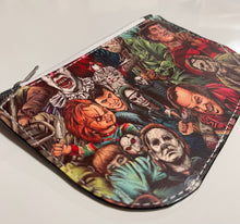 Load image into Gallery viewer, Horror Vinyl Zipper Coin Pouch
