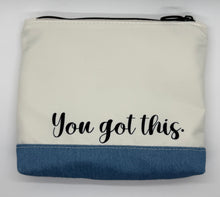 Load image into Gallery viewer, Funky Girl Flat Bottom Zipper Pouch
