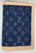 Load image into Gallery viewer, A5 Denim and Leather Monogram Cove
