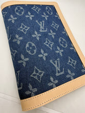 Load image into Gallery viewer, A5 Denim and Leather Monogram Cove
