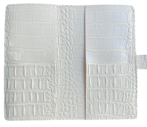 WEEKS Faux Leather Cover White Croc