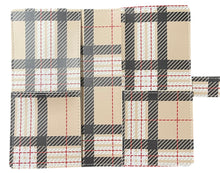 Load image into Gallery viewer, WEEKS Faux Leather Cover Holiday Plaid
