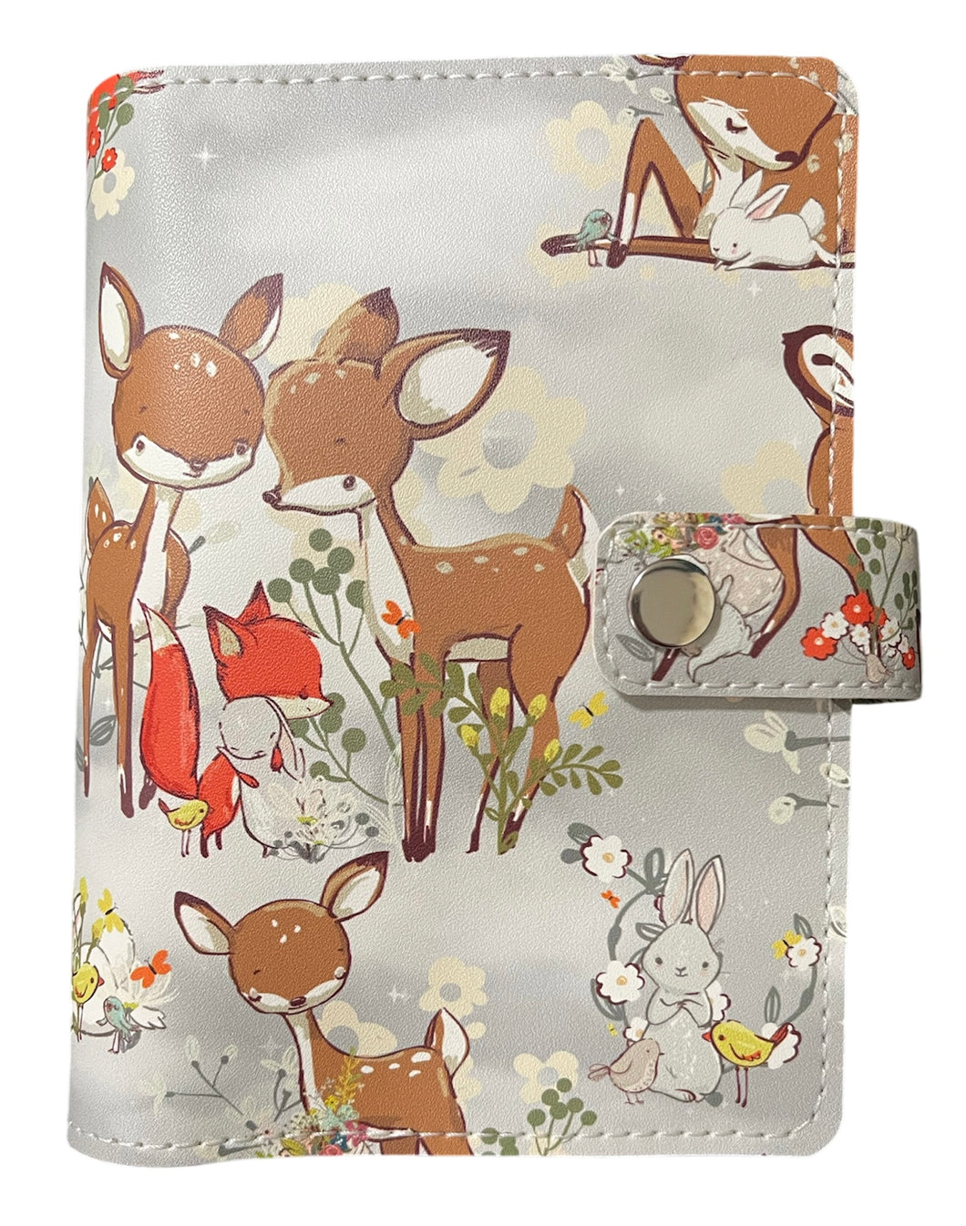 A6 Faux Leather Cover Winter Deer