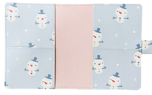 A6 Faux Leather Cover Snowman