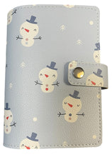 Load image into Gallery viewer, A6 Faux Leather Cover Snowman
