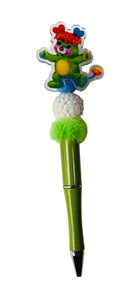 POPPLE Green Beaded Pen