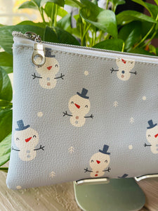 Snowman Zipper Pen Pouch