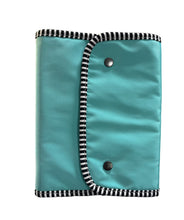 Load image into Gallery viewer, Nylon On the Go Storage Clutch- Aqua
