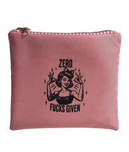 Load image into Gallery viewer, Zero F*cks Nylon Zipper Pouch
