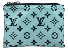 Load image into Gallery viewer, Mint Monogram Nylon Zipper Coin Pouch

