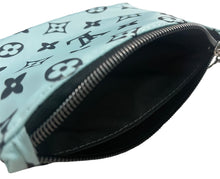 Load image into Gallery viewer, Mint Monogram Nylon Zipper Coin Pouch
