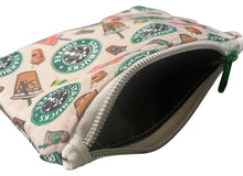 Load image into Gallery viewer, Coffee Nylon Zipper Coin Pouch
