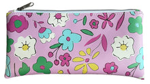 Load image into Gallery viewer, Summer Floral Faux Leather Zipper Pen Pouch
