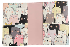 B6 Faux Leather Cover Cats