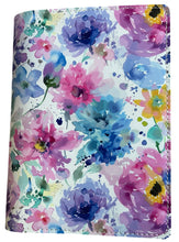 Load image into Gallery viewer, B6 Faux Leather Cover Watercolor Floral
