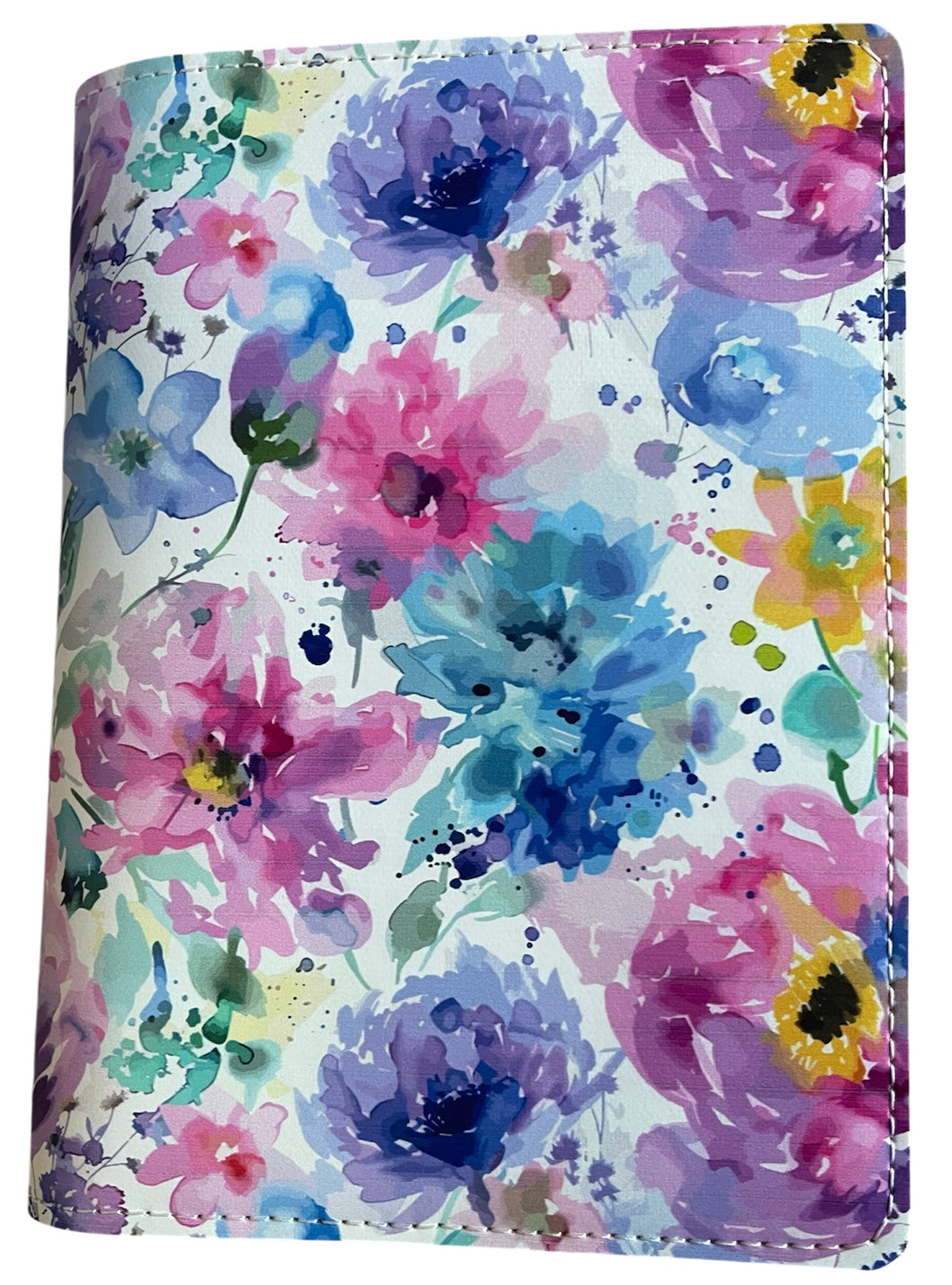 B6 Faux Leather Cover Watercolor Floral