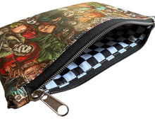 Load image into Gallery viewer, Medium Faux Leather Zipper Pouch-HORROR
