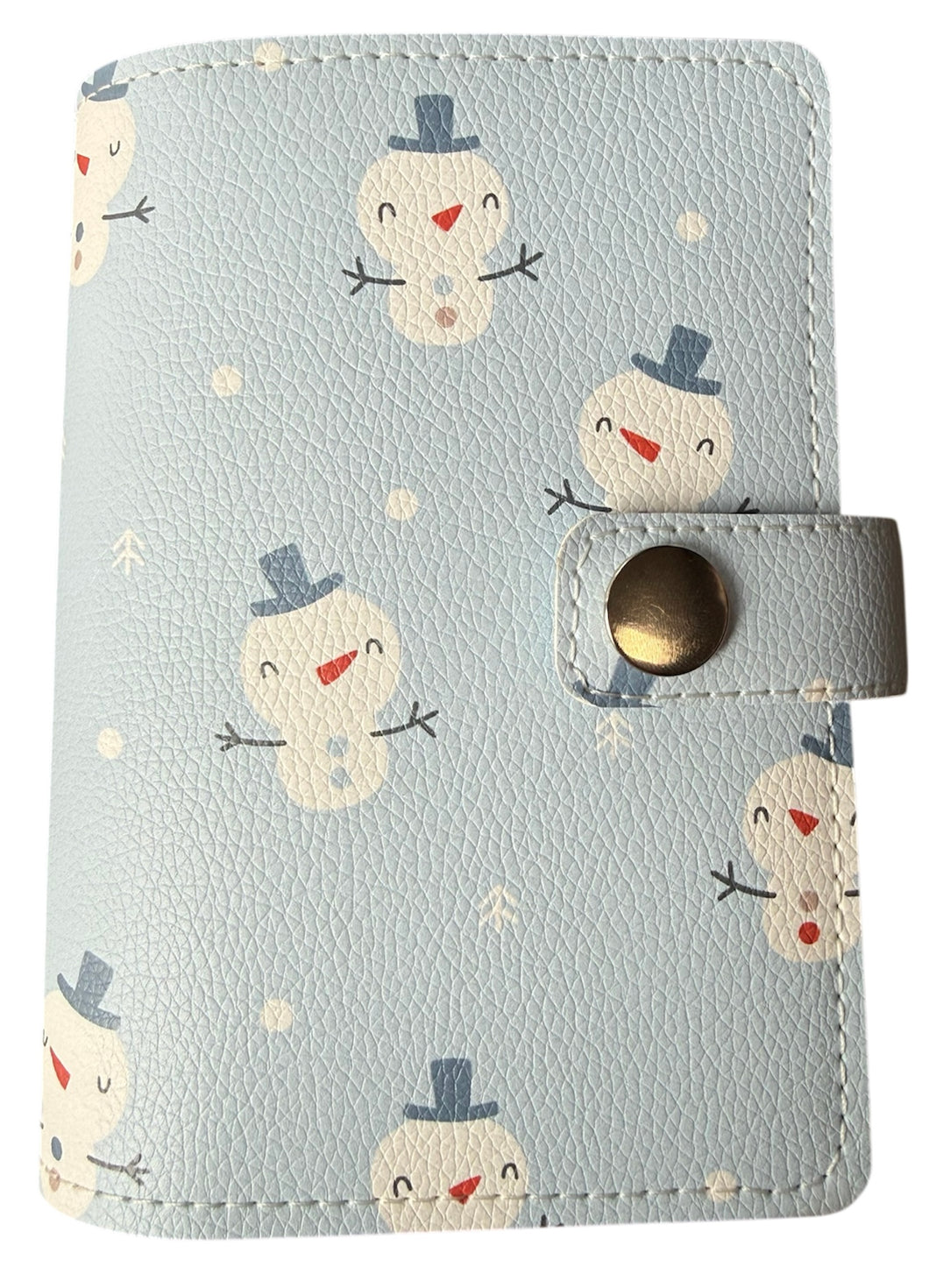 A6 Faux Leather Cover Snowman